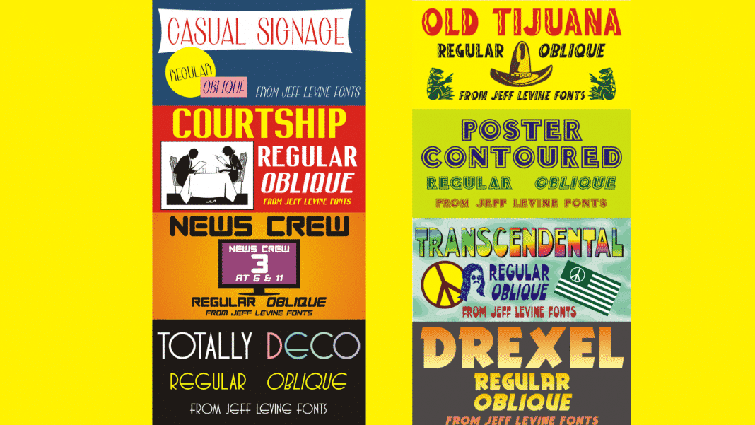 Jeff Levine Vintage Font Bundle