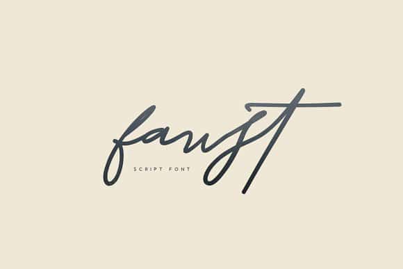 Faust Script Font