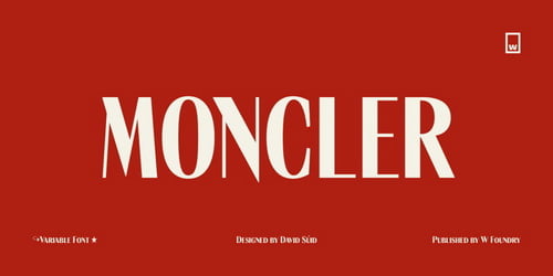 Moncler Font Family