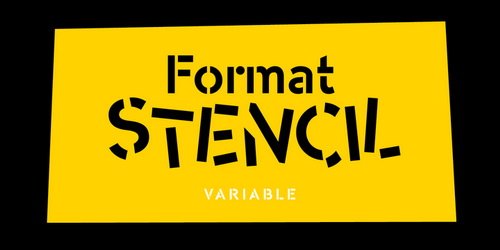 Format Stencil Font Family