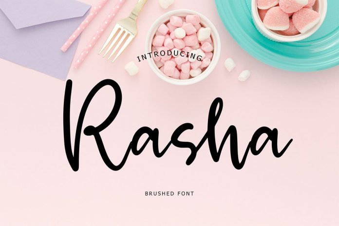 Rasha Brush Font