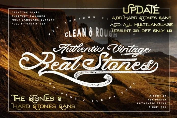 Real Stones Script Font