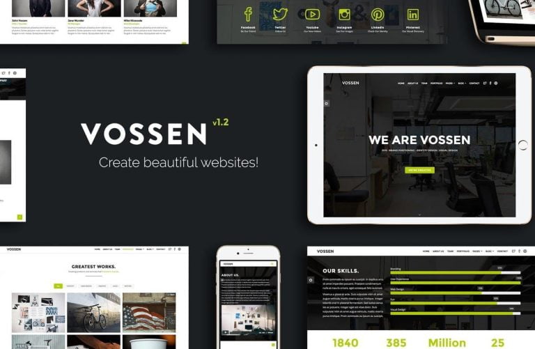 Vossen – Responsive Parallax Multipurpose Template