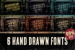 6 Hand Drawn Fonts
