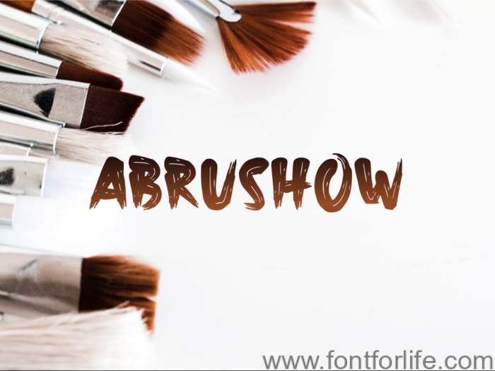 Abrushow Font