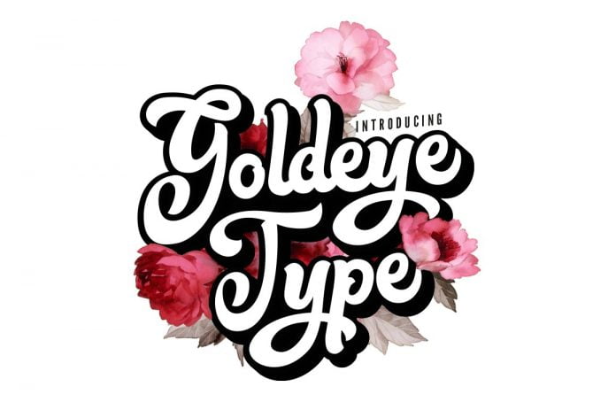 Goldeye Type - Groovy Typeface