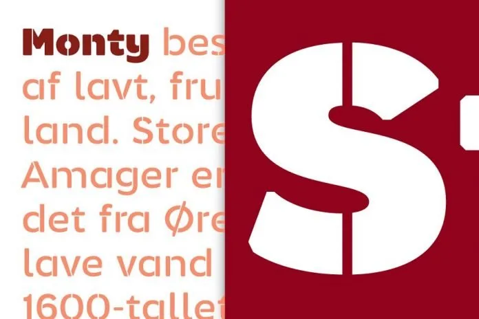 Monty Stencil Font