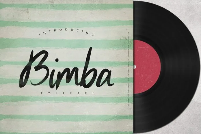 Bimba Script Typeface Font