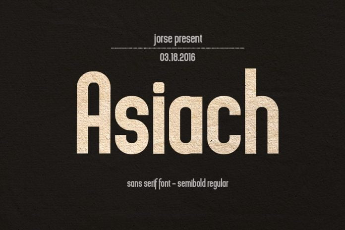Asiach Sans Serif Font