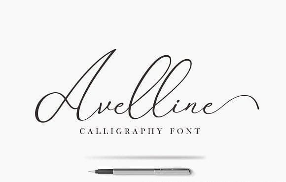 Avelline Modern Calligraphy Font