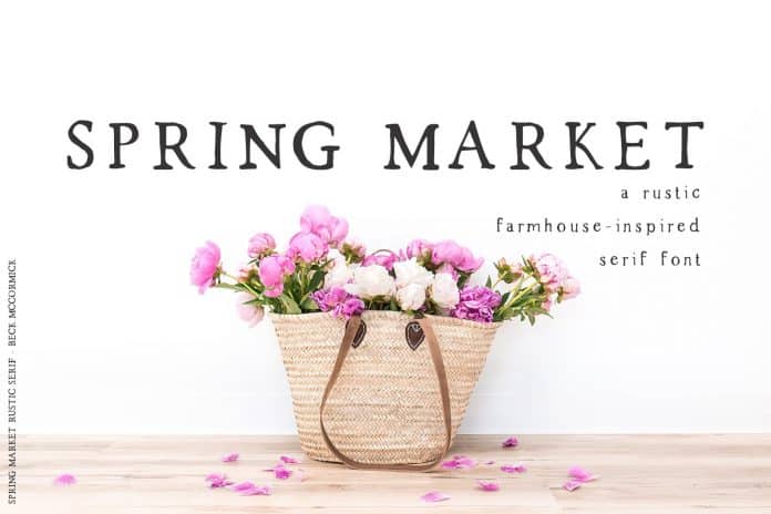 Spring Market – Rustic Font free