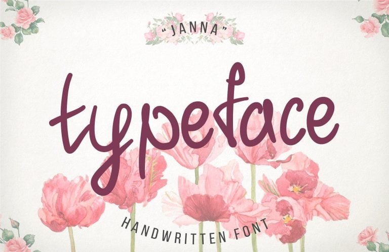 Janna – Handwritten Font + BONUS Free Download