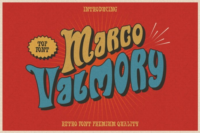 Marco Valmory - Retro Groovy Font