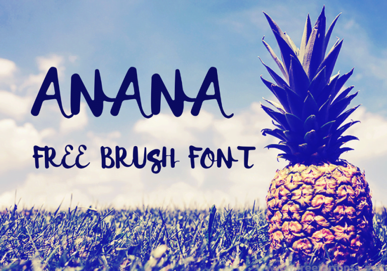 Anana Brush Font Free Download