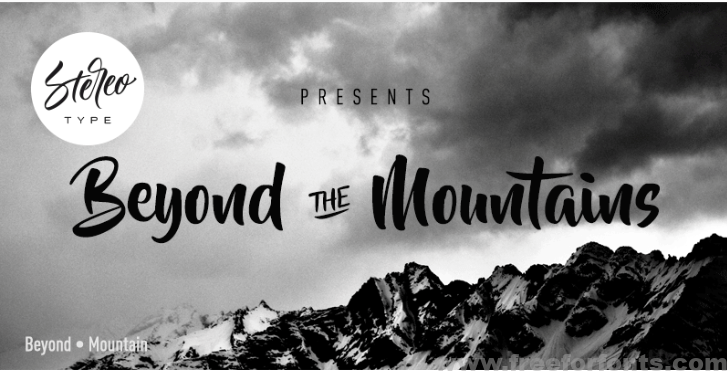 Beyond The Mountains Font Free Download