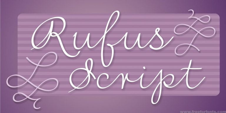 Rufus Script Font Free Download