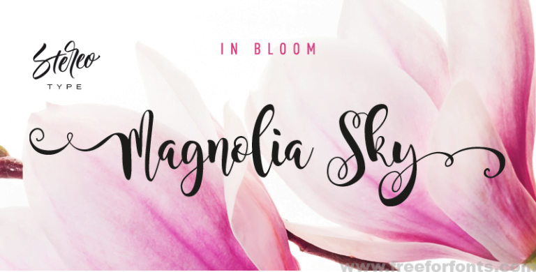 Magnolia Sky Font Free Download