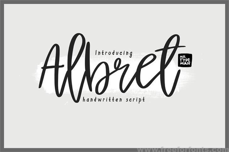 Albret Handwritten Font Free Download