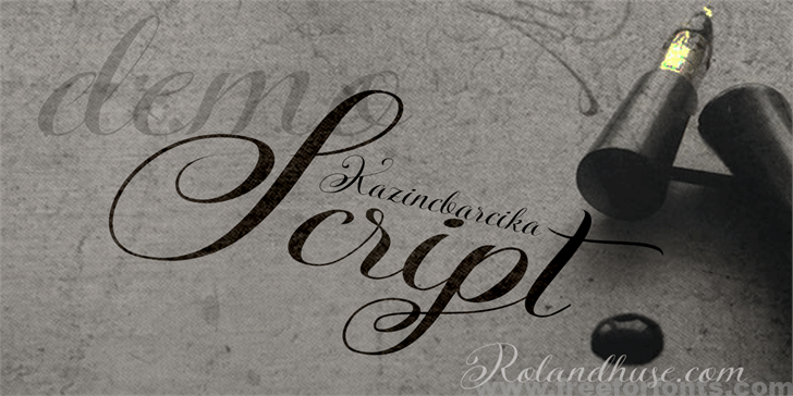 KazincBarcika Script Font Free Download