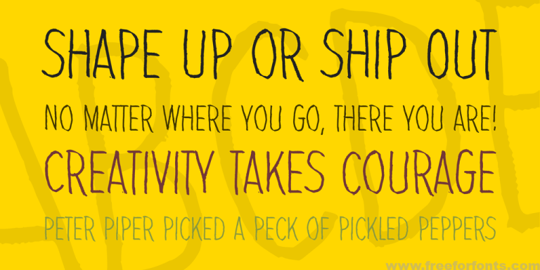 It never stops and we’ll never learn Font Free Download