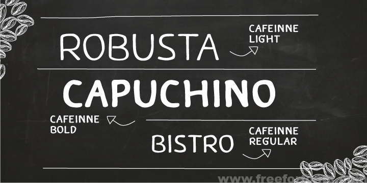 Caffeine font family Font Free Download