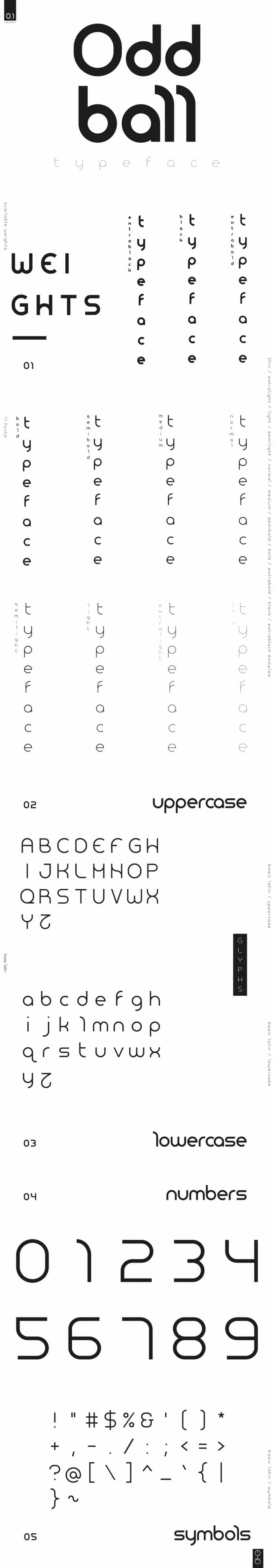 Oddball Typeface Font
