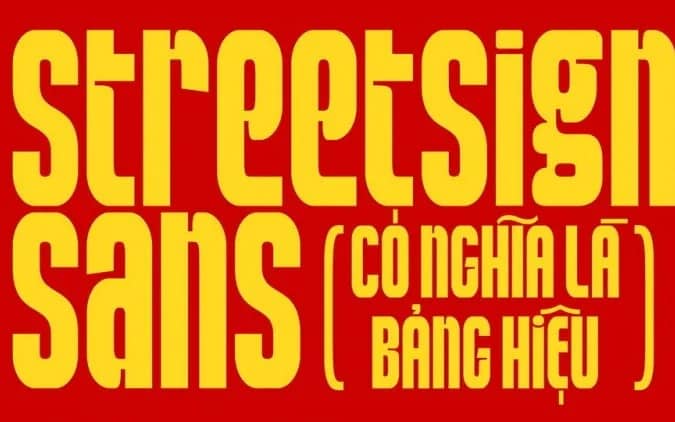 StreetSign Sans Serif Font
