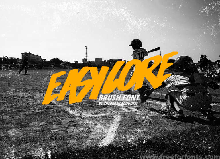 Easycore Brush Font Free Download