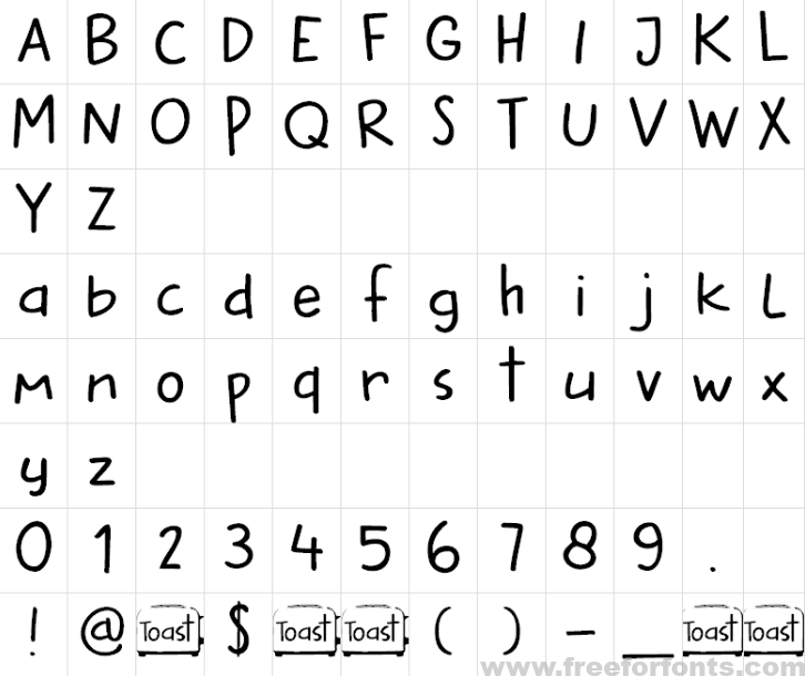 DK Buttered Toast Font