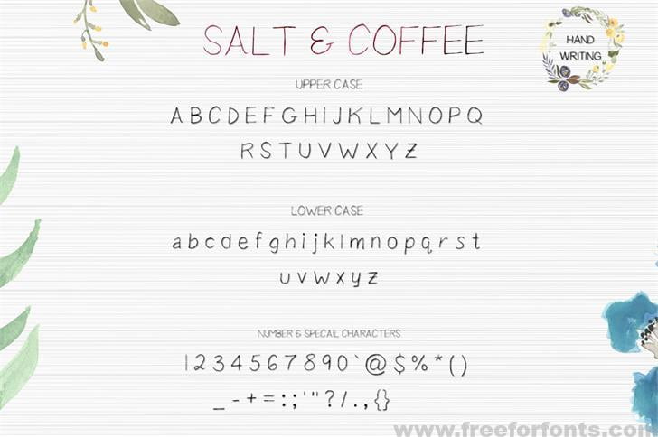 Salt Coffee Font Free Download