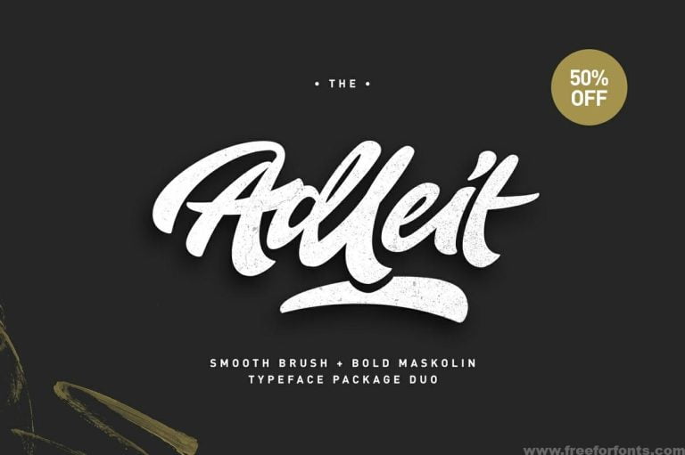 Adleit Script Font Free Download