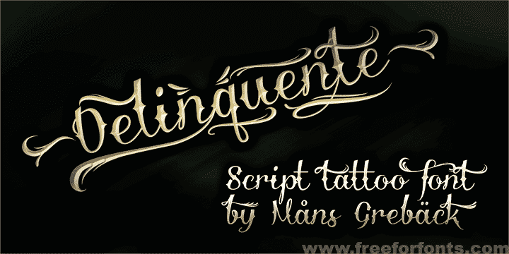 Delinquente font