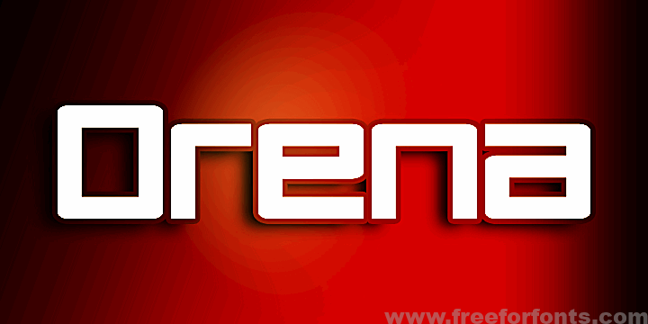 Orena font
