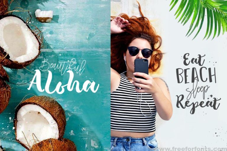 The Tropical Script Font Free Download
