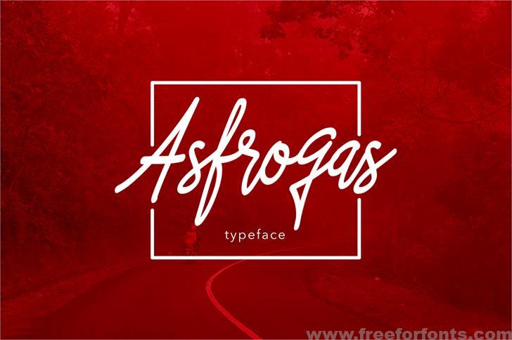 Asfrogas Font Free Download