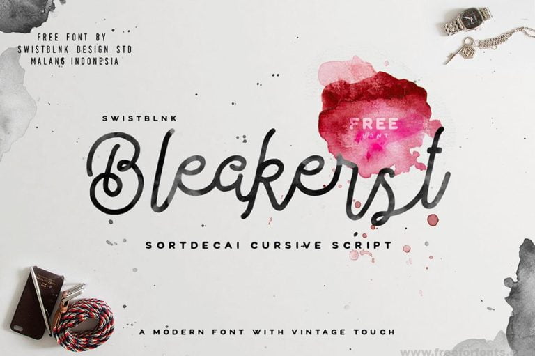 Bleakerst Script Font Free Download