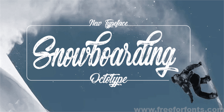 Snowboarding font