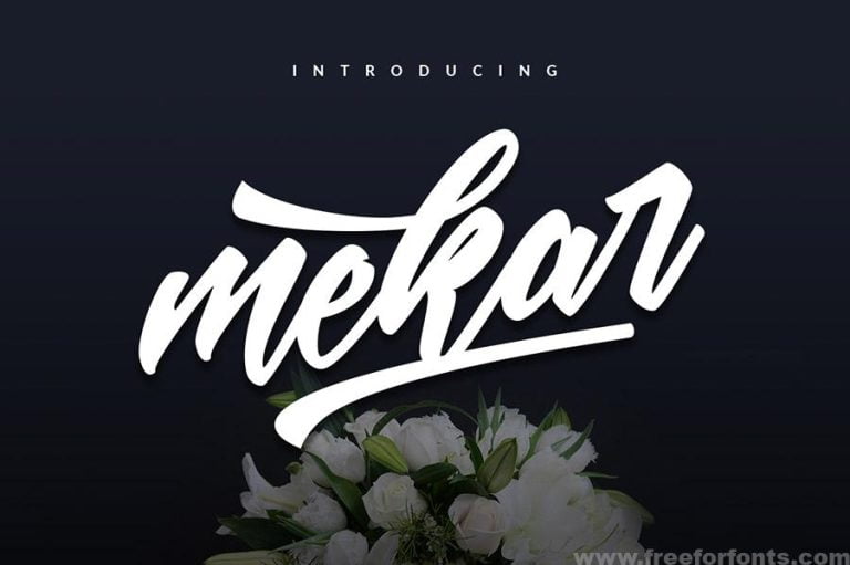 Mekar Script Font Free Download