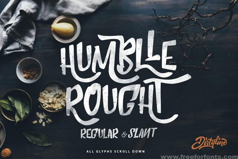 Humblle Rought Font Free Download