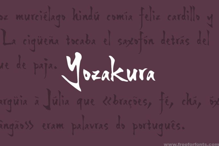 Yozakura Font Free Download
