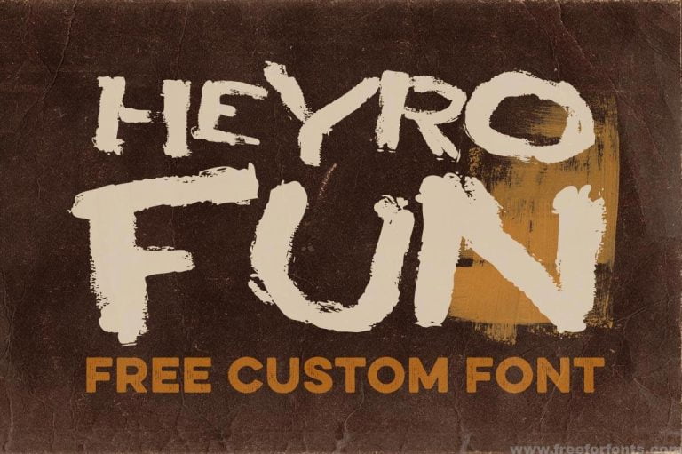 HEYRO Fun Font Free Download
