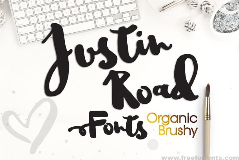 Justin Road Font Free Download