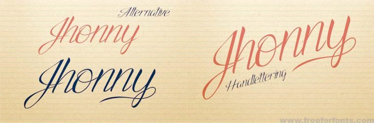 Jhonny Handlettering Font Free Download