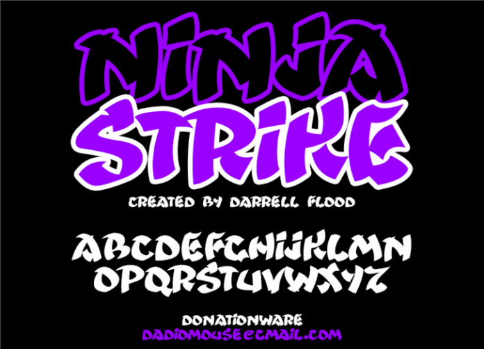 Ninjastrike font