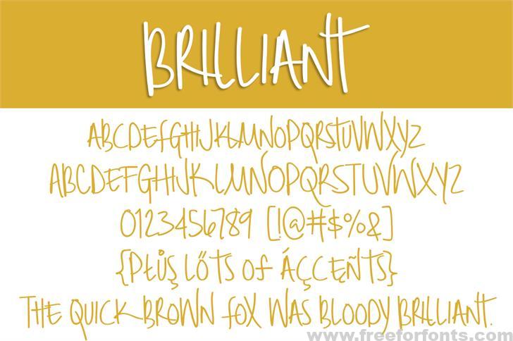 Brilliant Font Free Download