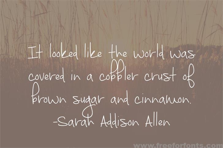 September Mornings Font Free Download