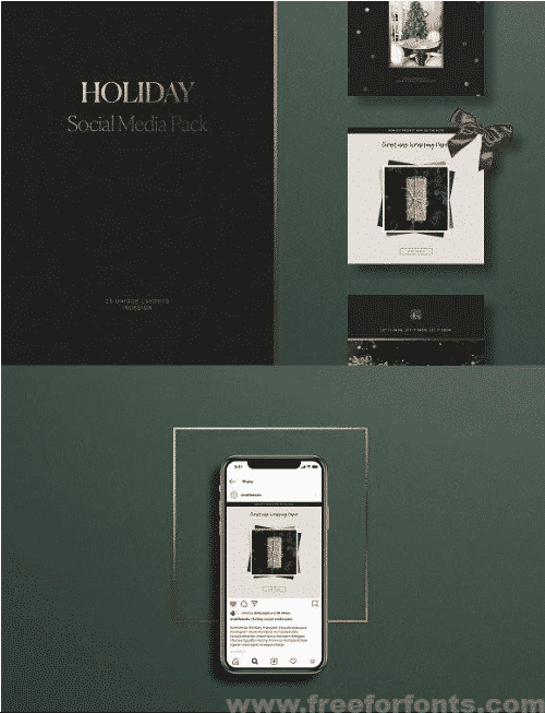 Holiday Social Media Pack 3236905
