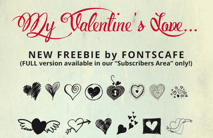 My Valentines Love by Font