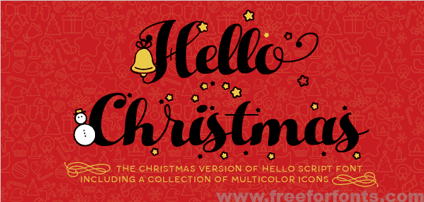 Hello Christmas Font