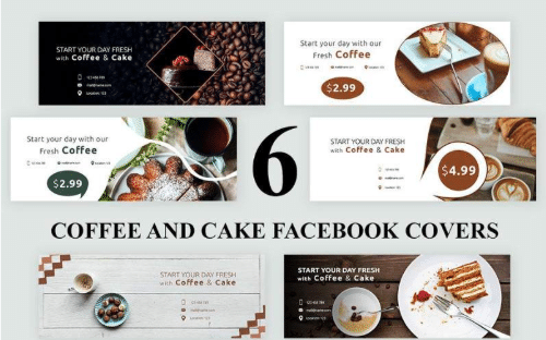 Coffee and Cake Facebook Covers